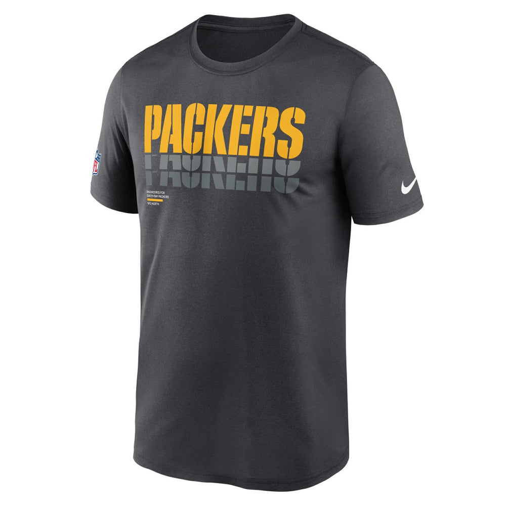 Green Bay Packers Sideline Legend Dri-FIT T-Shirt Charcoal