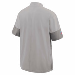 Miami Dolphins Sideline Short Sleeve Quarter-Zip Dri-FIT Coach Jacket Gray