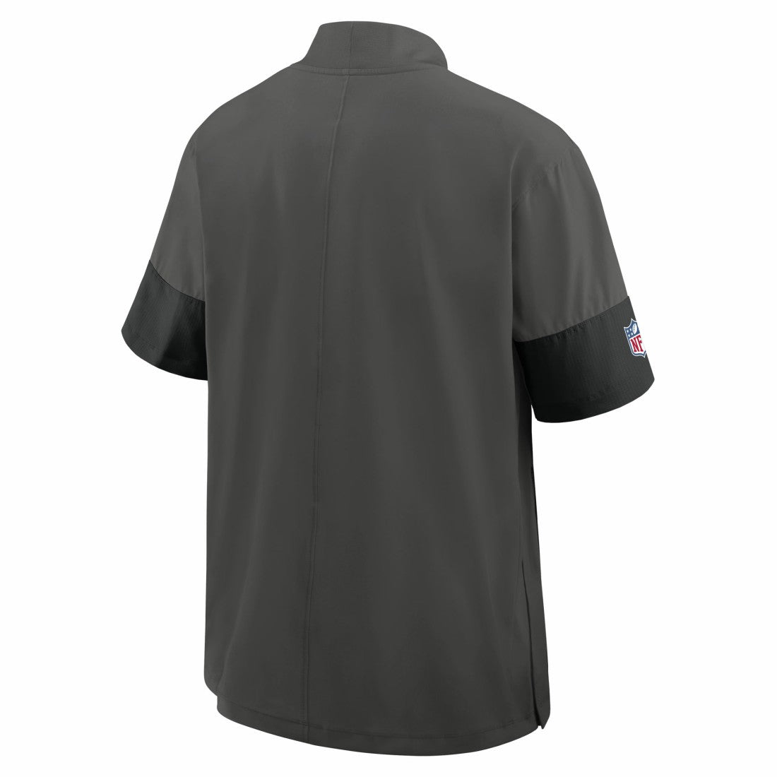 Tampa Bay Buccaneers Sideline Short Sleeve Quarter-Zip Dri-FIT Coach Jacket Pewter