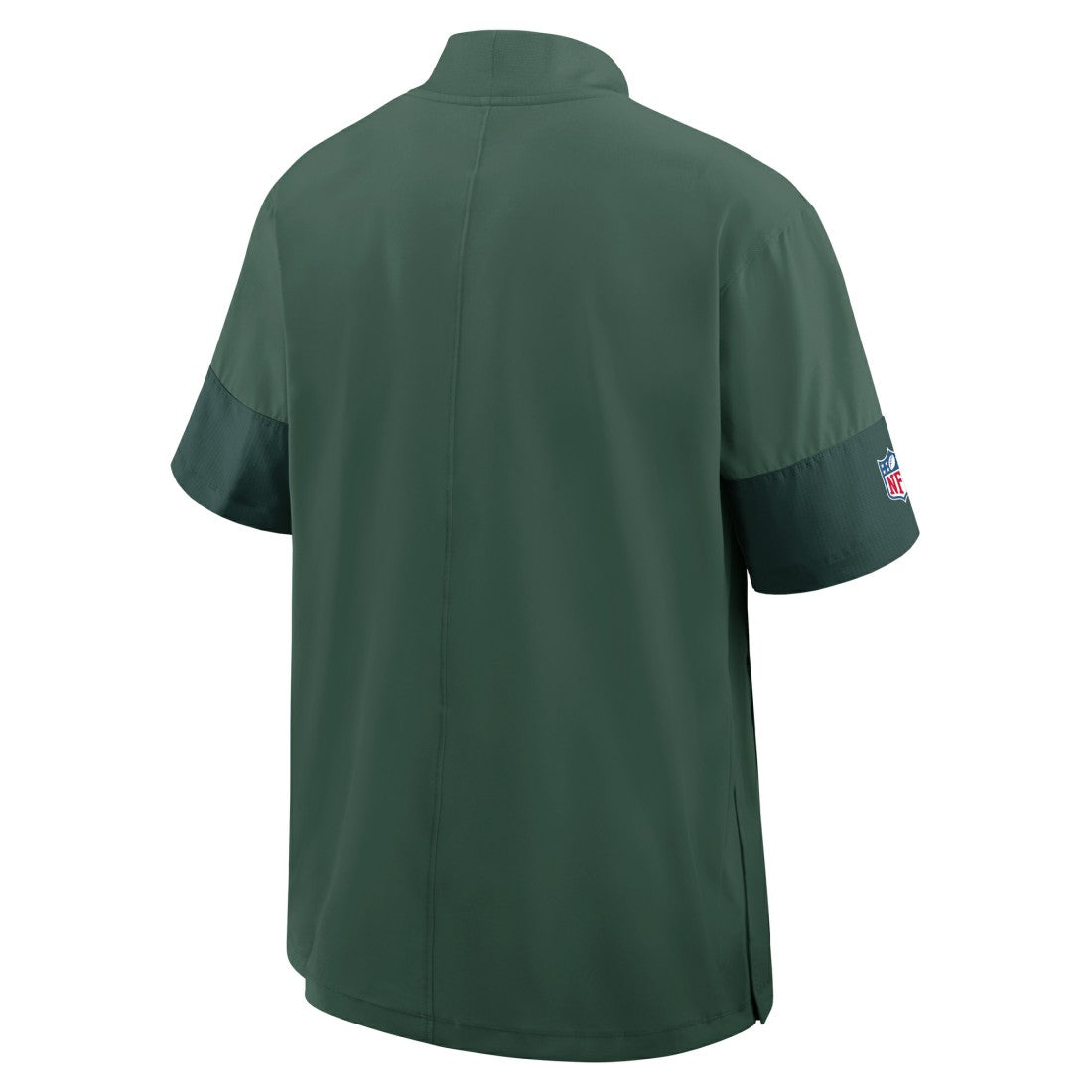 Green Bay Packers Sideline Short Sleeve Quarter-Zip Dri-FIT Coach Jacket Green