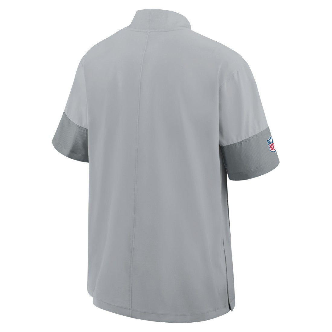 Detroit Lions Sideline Short Sleeve Quarter-Zip Dri-FIT Coach Jacket Gray
