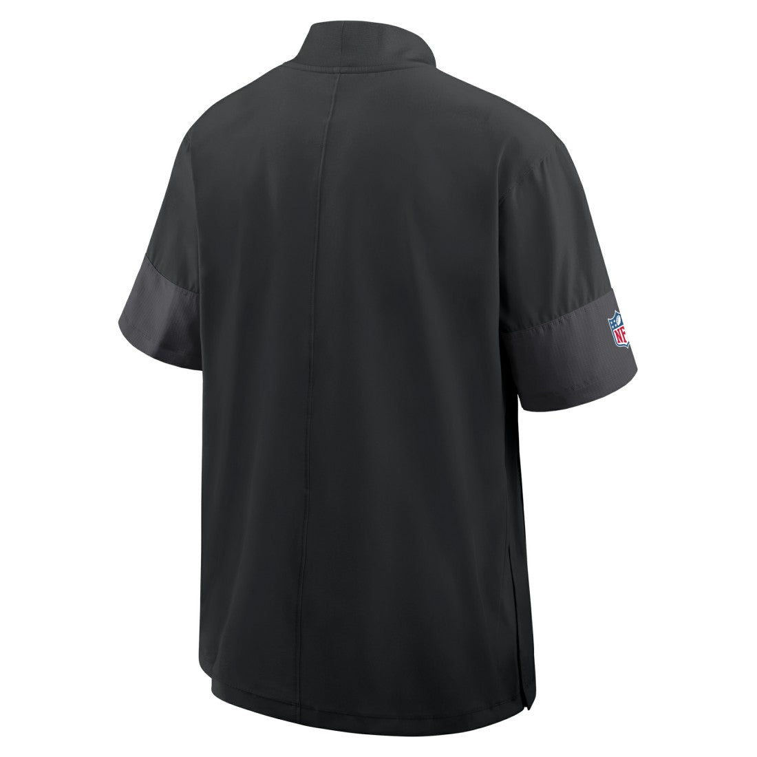 Detroit Lions Sideline Short Sleeve Quarter-Zip Dri-FIT Coach Jacket Black