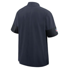 Chicago Bears Sideline Short Sleeve Quarter-Zip Dri-FIT Coach Jacket Navy