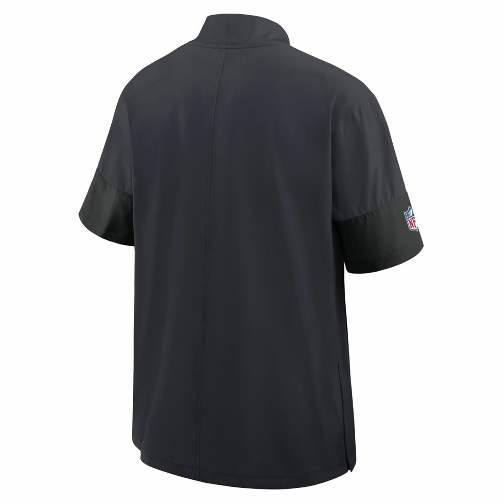 Houston Texans Sideline Short Sleeve Quarter-Zip Dri-FIT Coach Jacket Navy