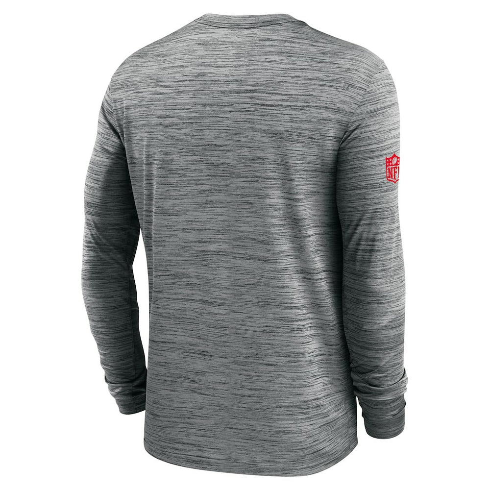 Buffalo Bills Sideline Velocity Performance Long Sleeve T-Shirt - Gray