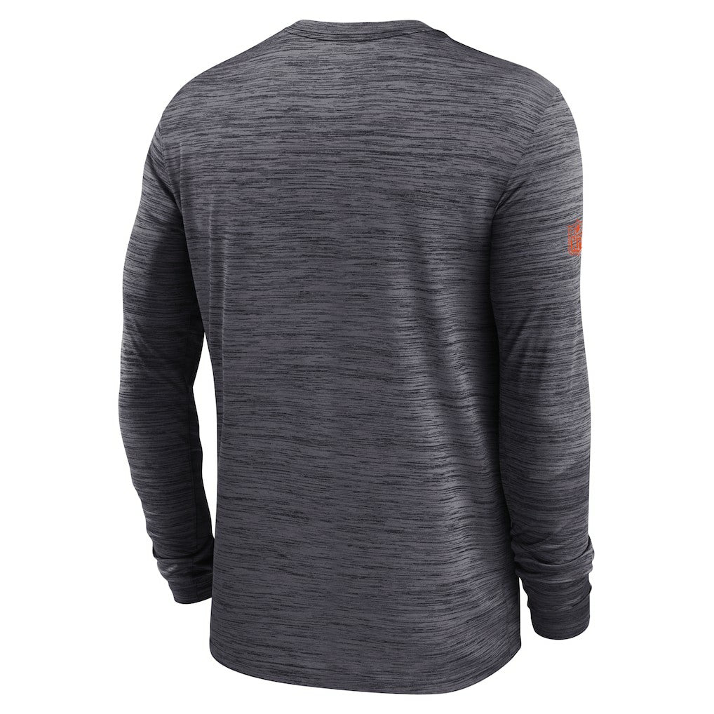 Cincinnati Bengals Sideline Velocity Performance Long Sleeve T-Shirt - Black