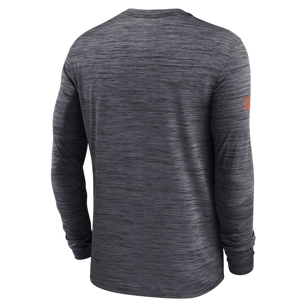 Cincinnati Bengals Sideline Velocity Performance Long Sleeve T-Shirt - Black