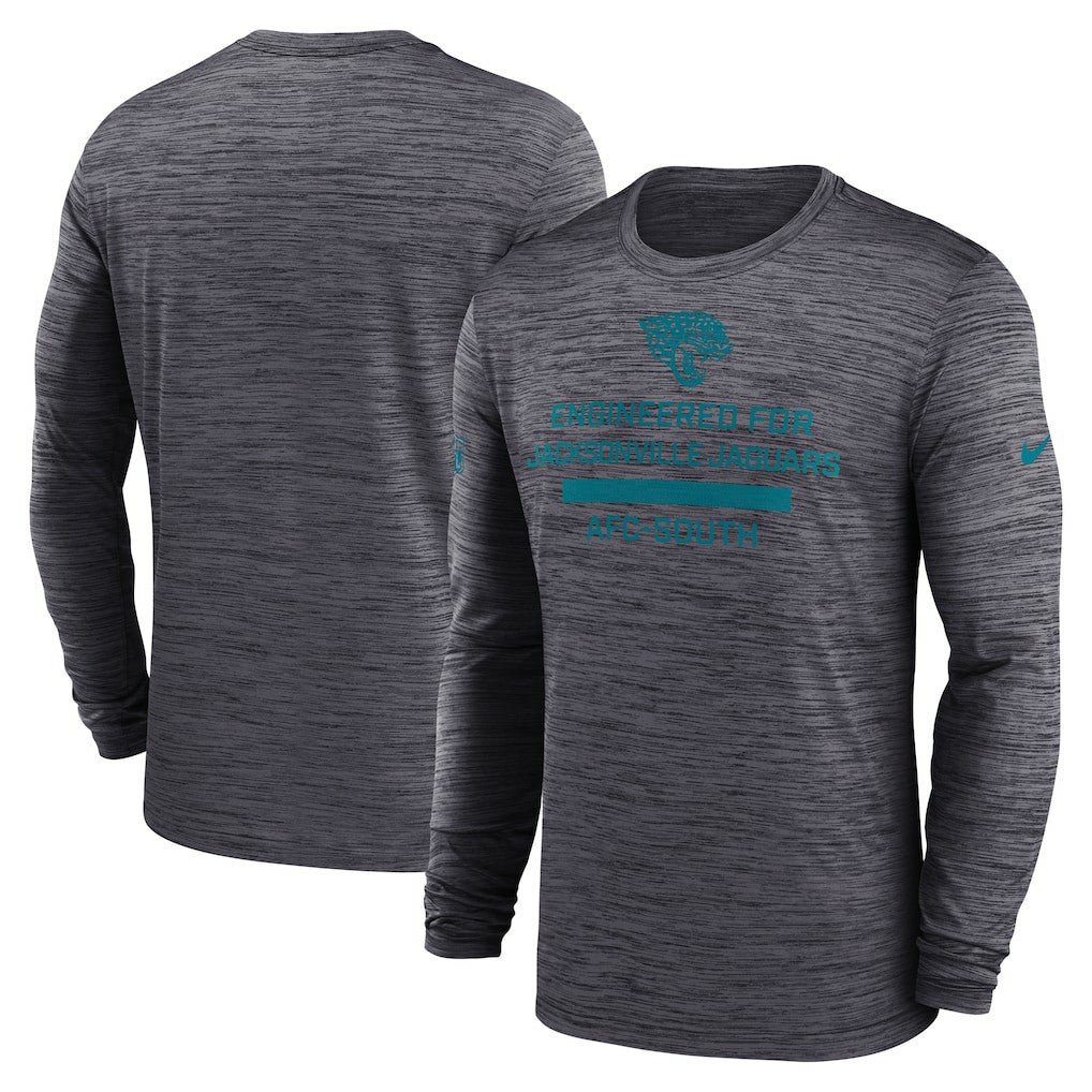 Jacksonville Jaguars Sideline Velocity Performance Long Sleeve T-Shirt - Black