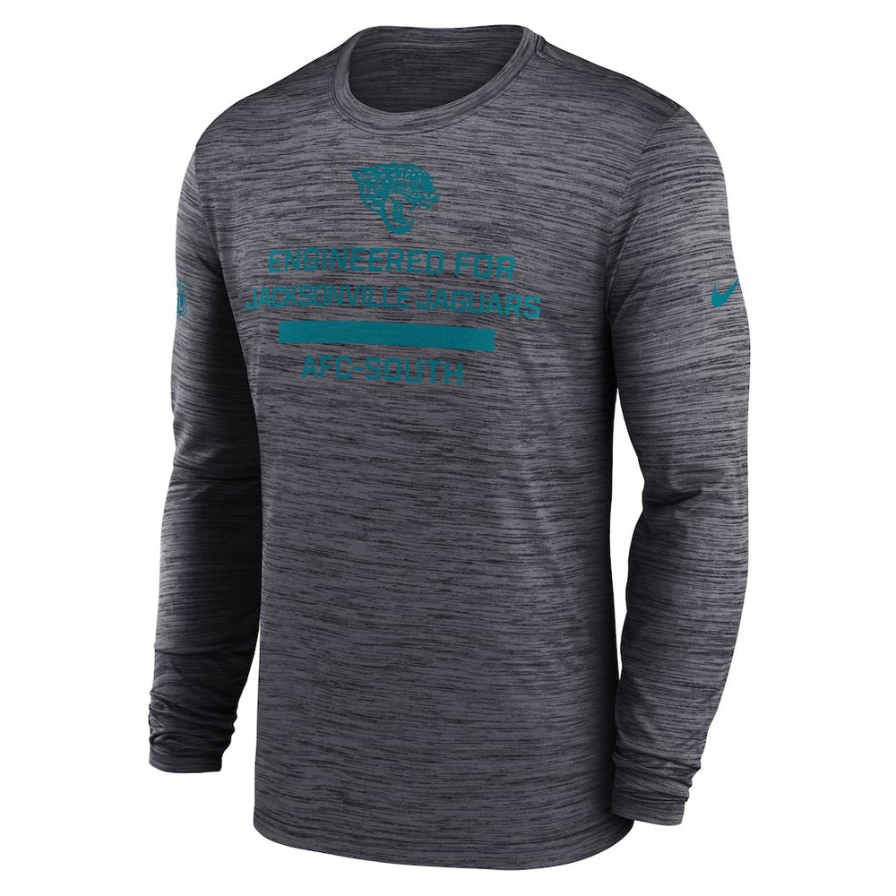 Jacksonville Jaguars Sideline Velocity Performance Long Sleeve T-Shirt - Black
