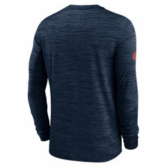 Denver Broncos Sideline Velocity Performance Long Sleeve T-Shirt - Navy