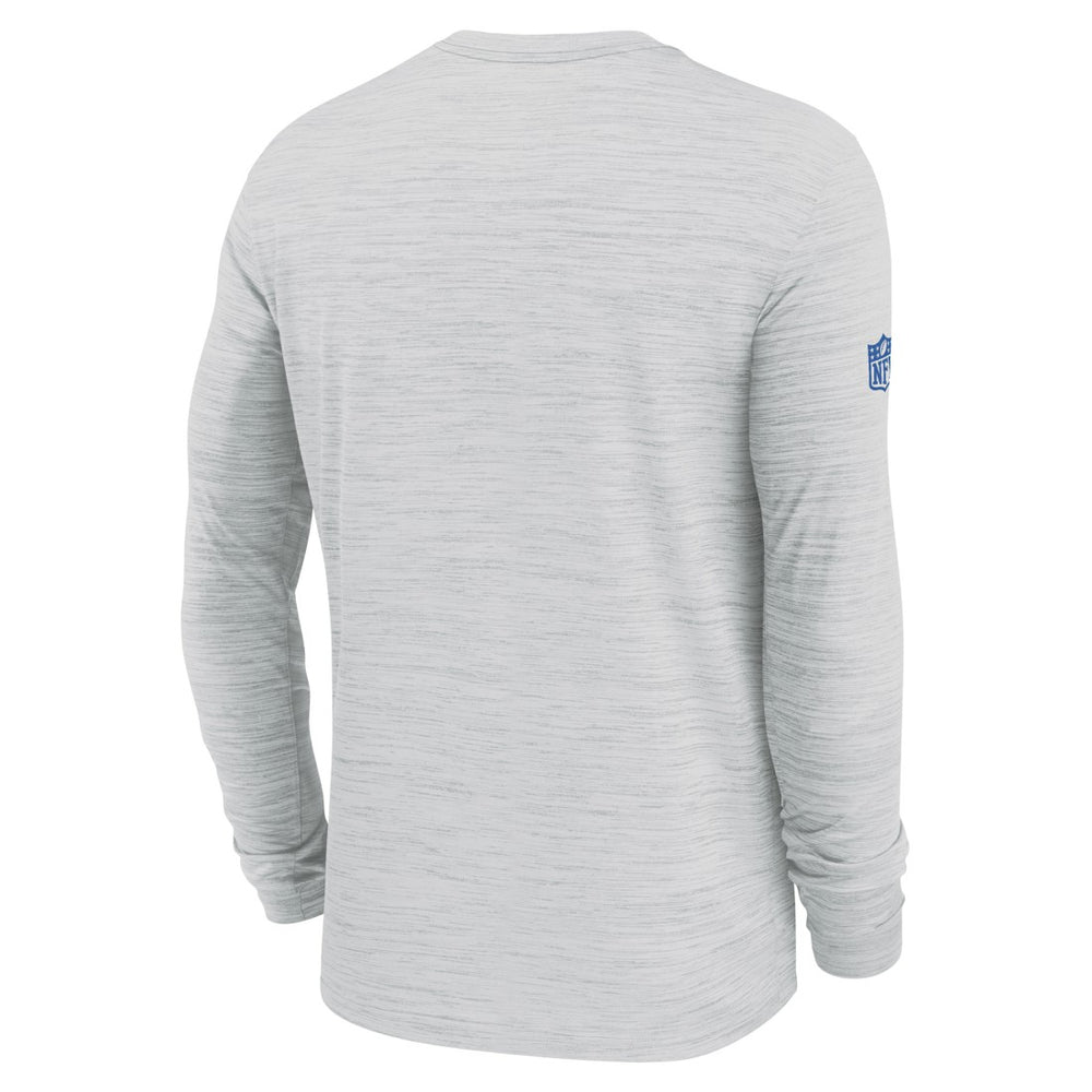 Detroit Lions Sideline Velocity Performance Long Sleeve T-Shirt - Ash