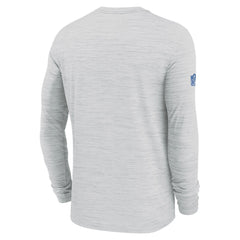 Detroit Lions Sideline Velocity Performance Long Sleeve T-Shirt - Ash