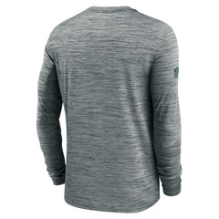 Green Bay Packers Sideline Velocity Performance Long Sleeve T-Shirt - Gray