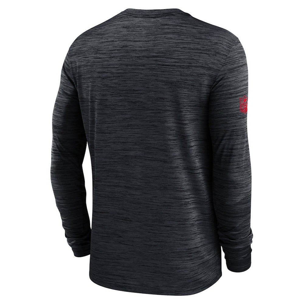 Houston Texans Sideline Velocity Performance Long Sleeve T-Shirt - Navy