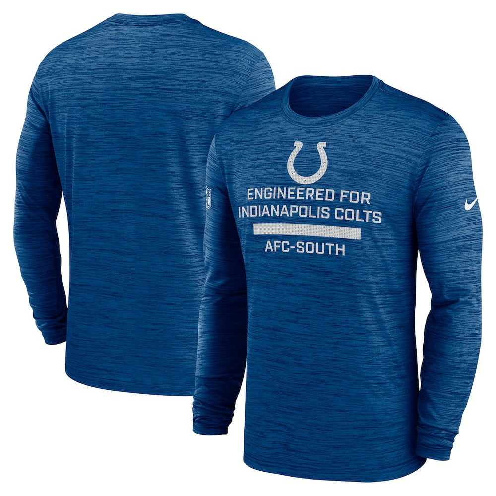 Indianapolis Colts Sideline Velocity Performance Long Sleeve T-Shirt - Royal