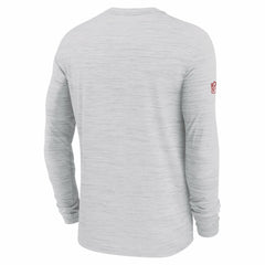 Kansas City Chiefs Sideline Velocity Performance Long Sleeve T-Shirt - Ash