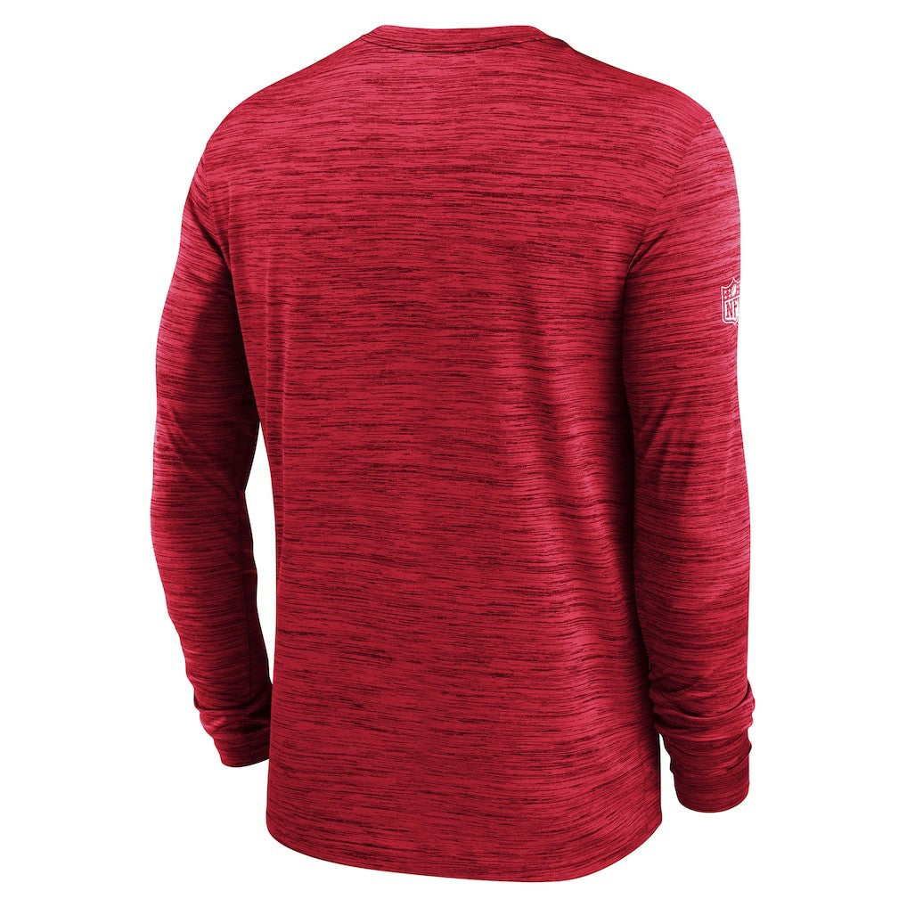 Kansas City Chiefs Sideline Velocity Performance Long Sleeve T-Shirt - Red