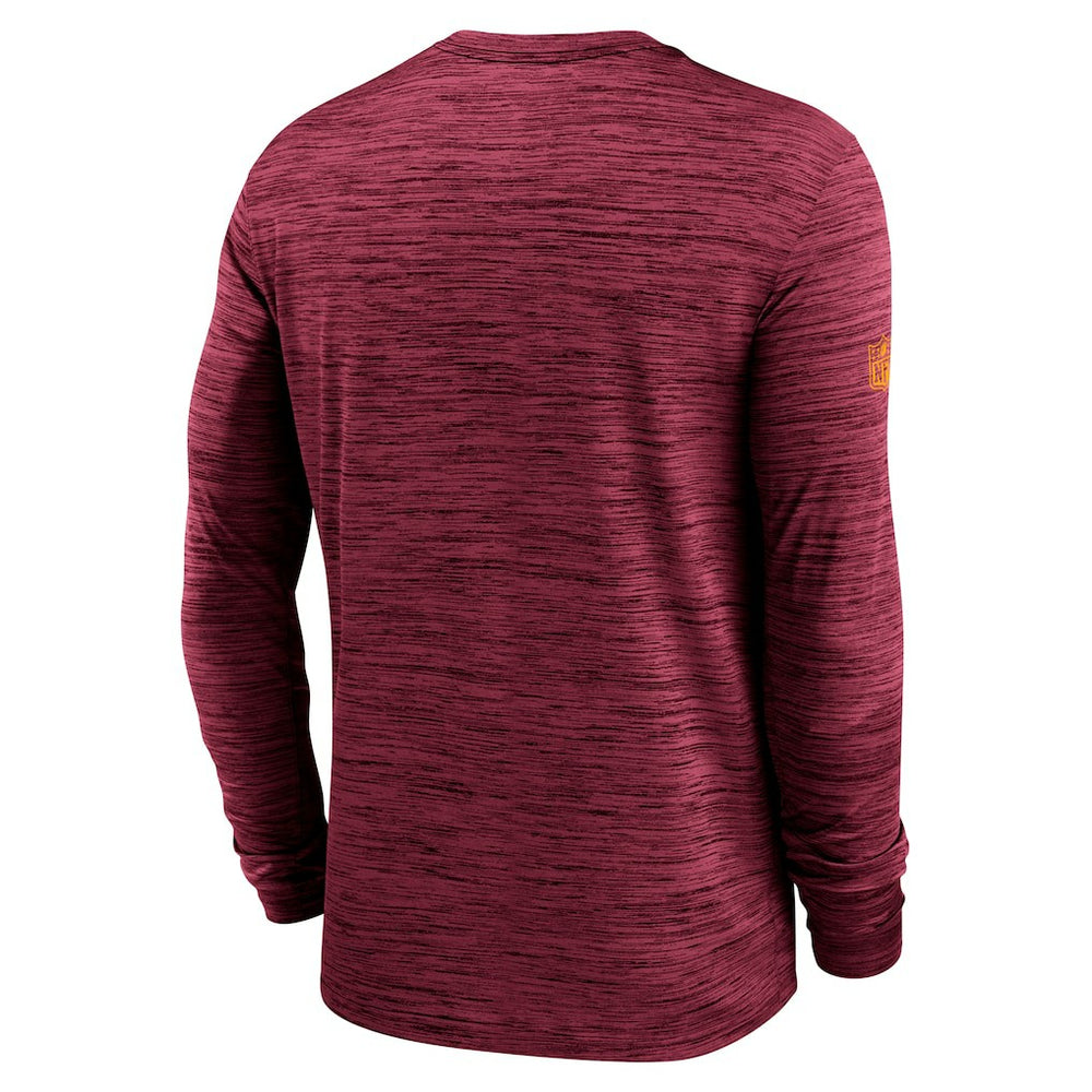 Washington Commanders Sideline Velocity Performance Long Sleeve T-Shirt - Burgundy