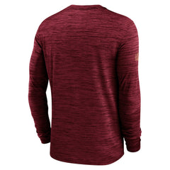 San Francisco 49ers Sideline Velocity Performance Long Sleeve T-Shirt - Scarlet