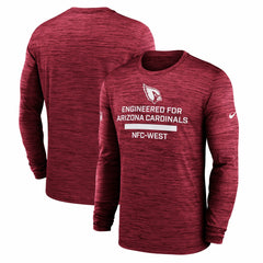 Arizona Cardinals Sideline Velocity Performance Long Sleeve T-Shirt - Cardinal