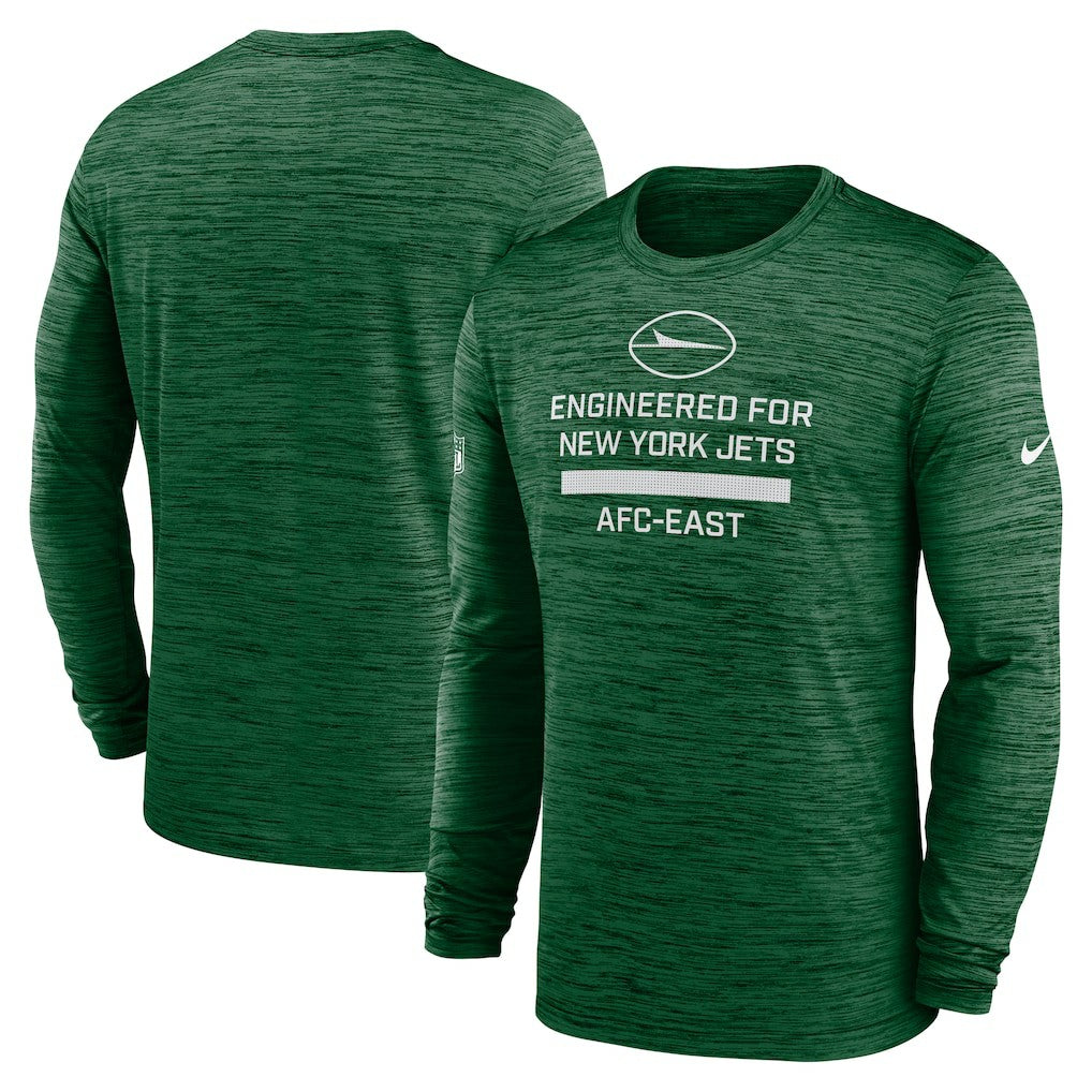 New York Jets Sideline Velocity Performance Long Sleeve T-Shirt - Green