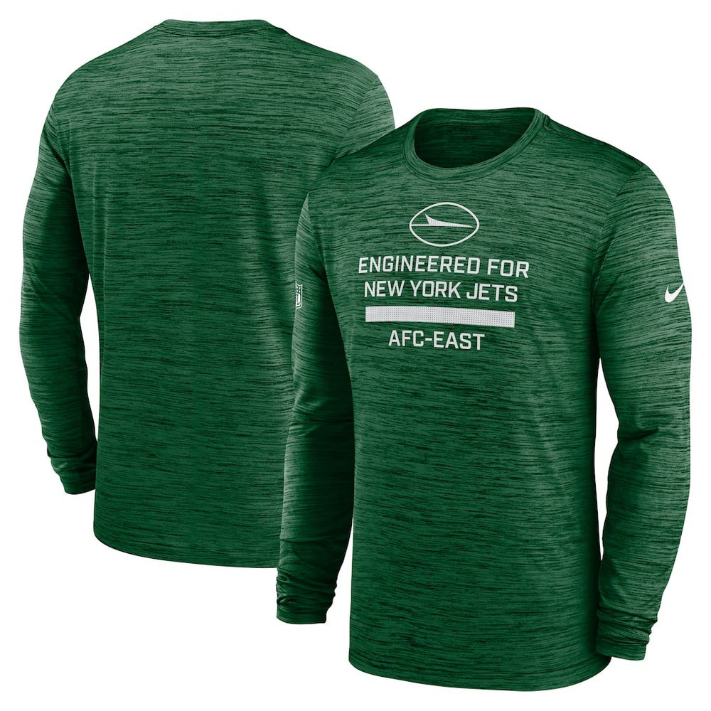 New York Jets Sideline Velocity Performance Long Sleeve T-Shirt - Green