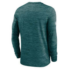 Philadelphia Eagles Sideline Velocity Performance Long Sleeve T-Shirt - Midnight Green