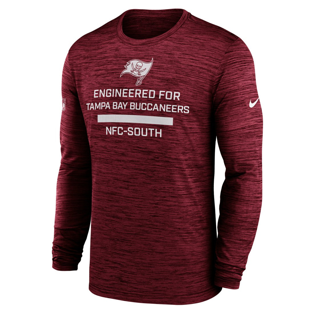Tampa Bay Buccaneers Sideline Velocity Performance Long Sleeve T-Shirt - Red
