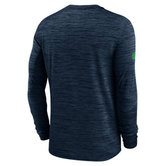 Seattle Seahawks Sideline Velocity Performance Long Sleeve T-Shirt - College Navy