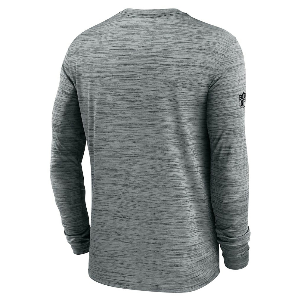 San Francisco 49ers Sideline Velocity Performance Long Sleeve T-Shirt - Gray