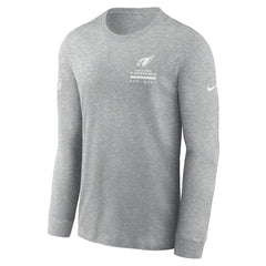 Arizona Cardinals Sideline Dri-FIT Long Sleeve T-Shirt Heather Gray