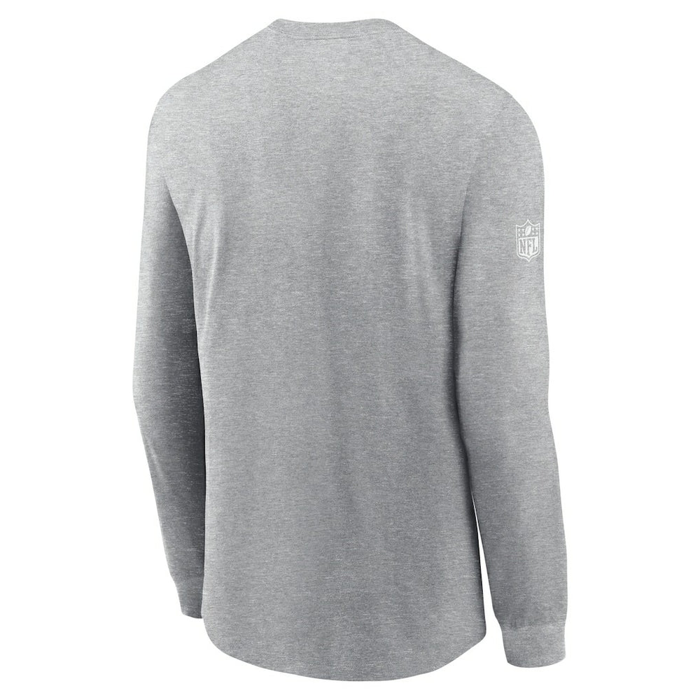 Arizona Cardinals Sideline Dri-FIT Long Sleeve T-Shirt Heather Gray