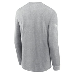 Arizona Cardinals Sideline Dri-FIT Long Sleeve T-Shirt Heather Gray