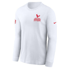 Houston Texans Sideline Dri-FIT Long Sleeve T-Shirt White