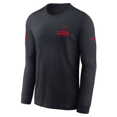 Houston Texans Sideline Dri-FIT Long Sleeve T-Shirt Navy