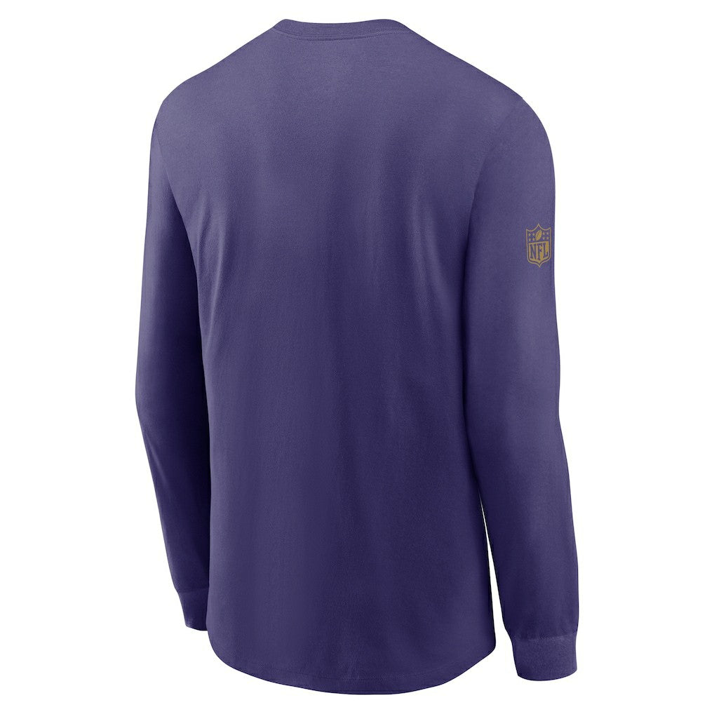 Baltimore Ravens Sideline Dri-FIT Long Sleeve T-Shirt Purple