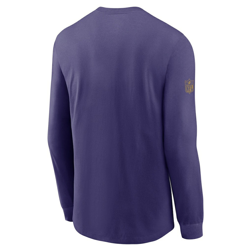 Baltimore Ravens Sideline Dri-FIT Long Sleeve T-Shirt Purple