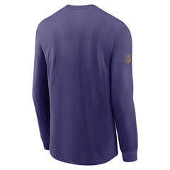 Baltimore Ravens Sideline Dri-FIT Long Sleeve T-Shirt Purple