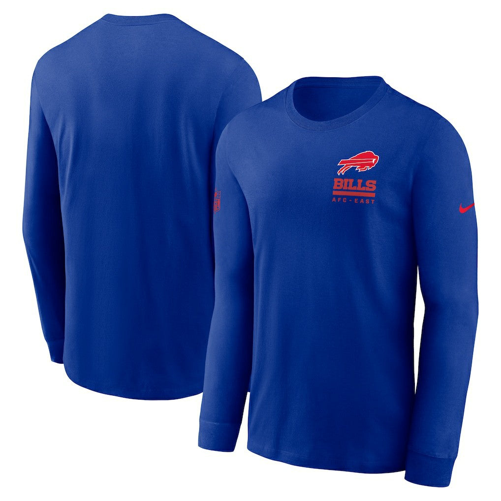 Buffalo Bills Sideline Dri-FIT Long Sleeve T-Shirt Royal