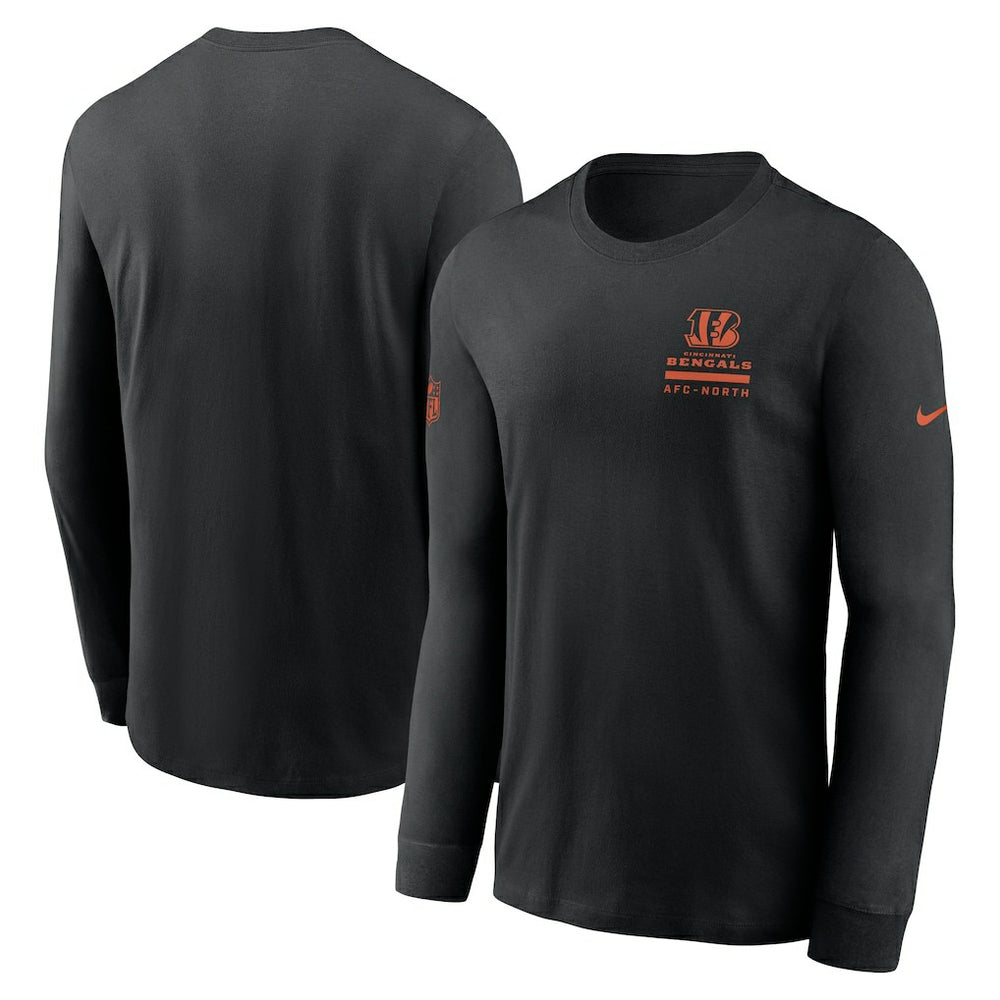 Cincinnati Bengals Sideline Dri-FIT Long Sleeve T-Shirt Black