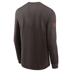 Cleveland Browns Sideline Dri-FIT Long Sleeve T-Shirt Brown