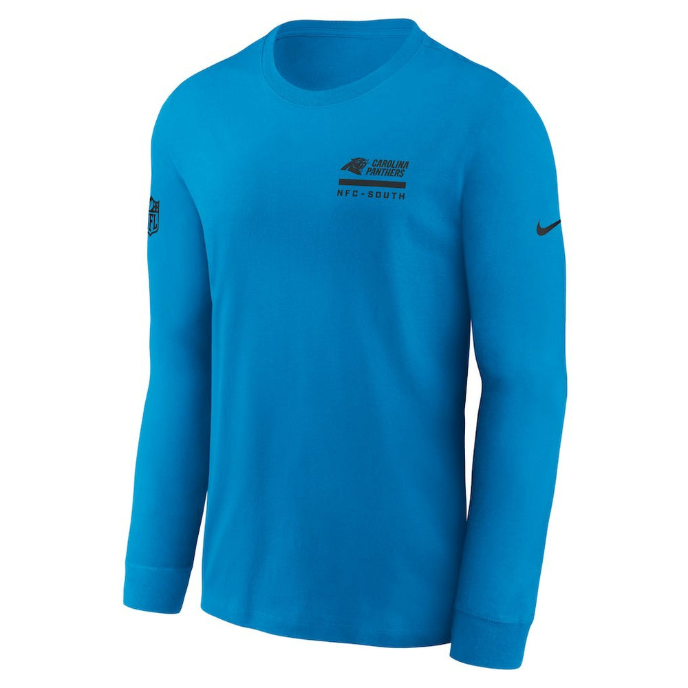 Carolina Panthers Sideline Dri-FIT Long Sleeve T-Shirt Blue