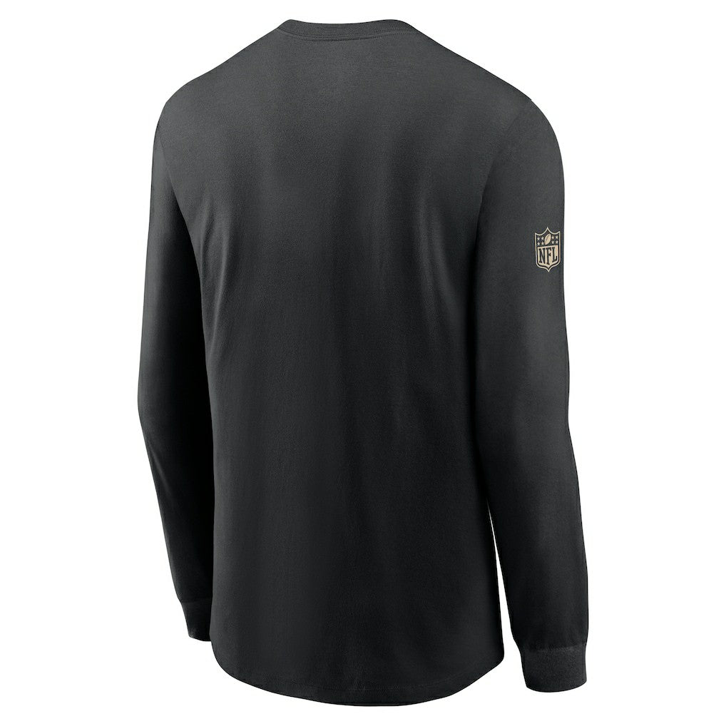 New Orleans Saints Sideline Dri-FIT Long Sleeve T-Shirt Black