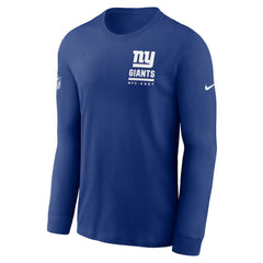 New York Giants Sideline Dri-FIT Long Sleeve T-Shirt Royal