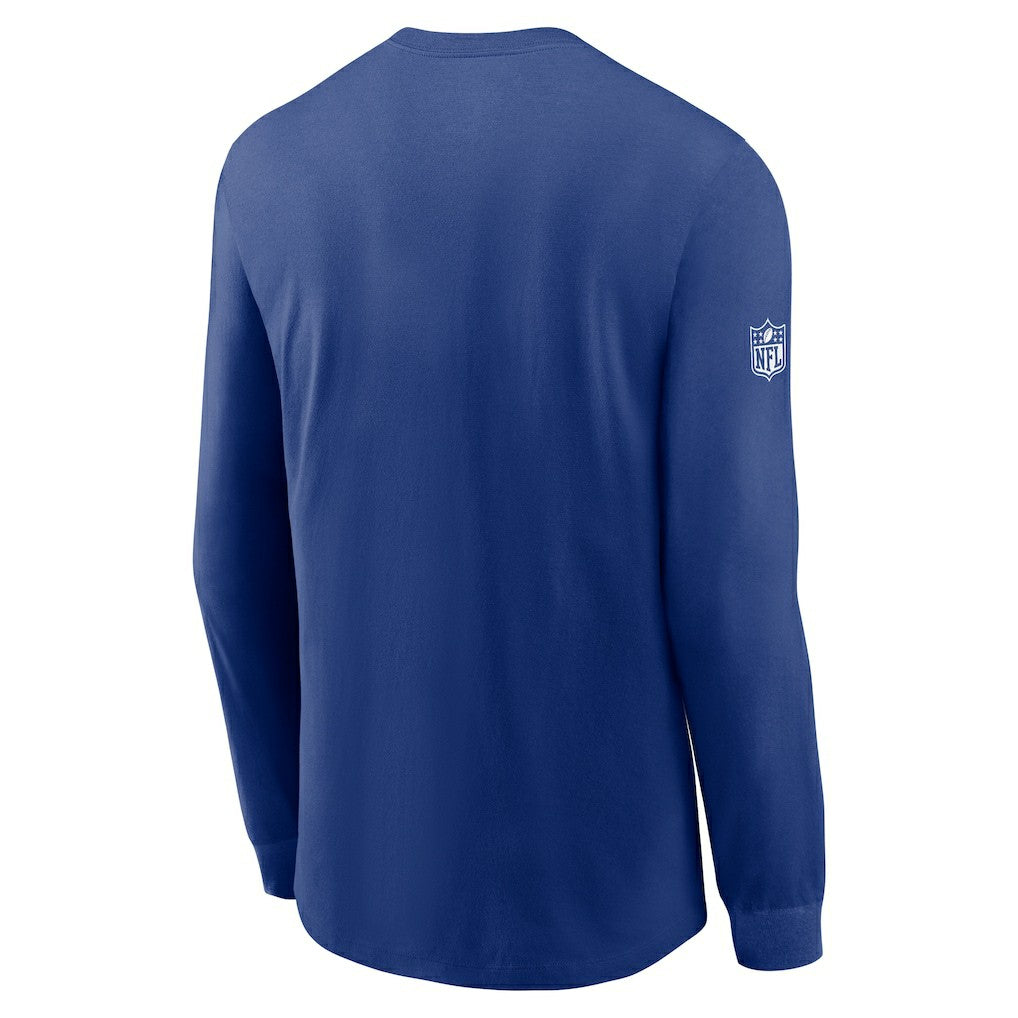 New York Giants Sideline Dri-FIT Long Sleeve T-Shirt Royal