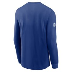 New York Giants Sideline Dri-FIT Long Sleeve T-Shirt Royal