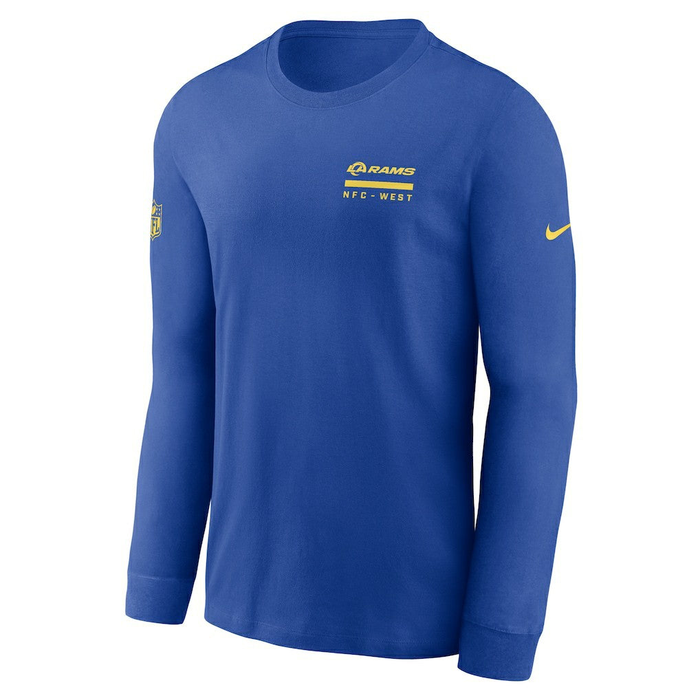 Los Angeles Rams Sideline Dri-FIT Long Sleeve T-Shirt Royal