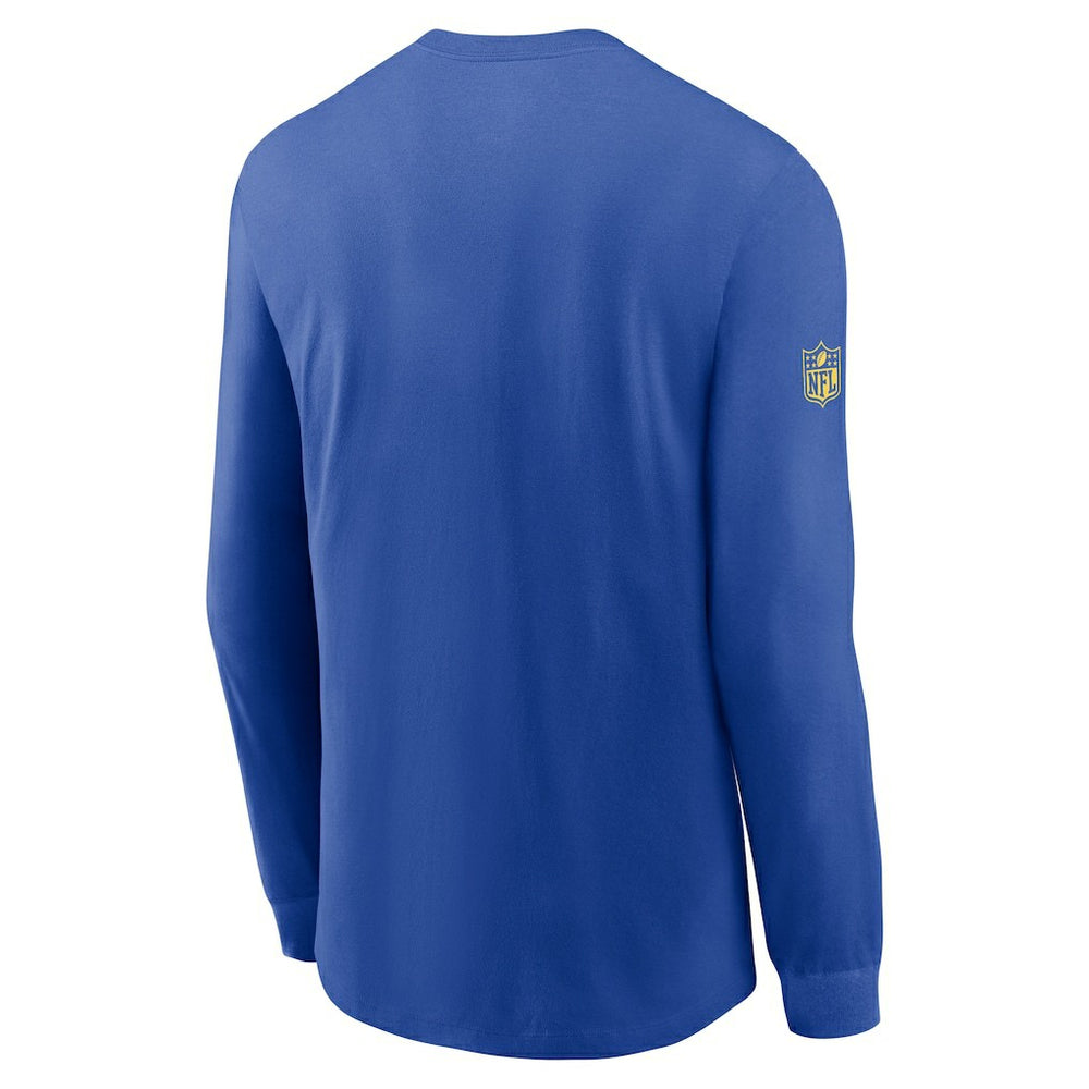 Los Angeles Rams Sideline Dri-FIT Long Sleeve T-Shirt Royal