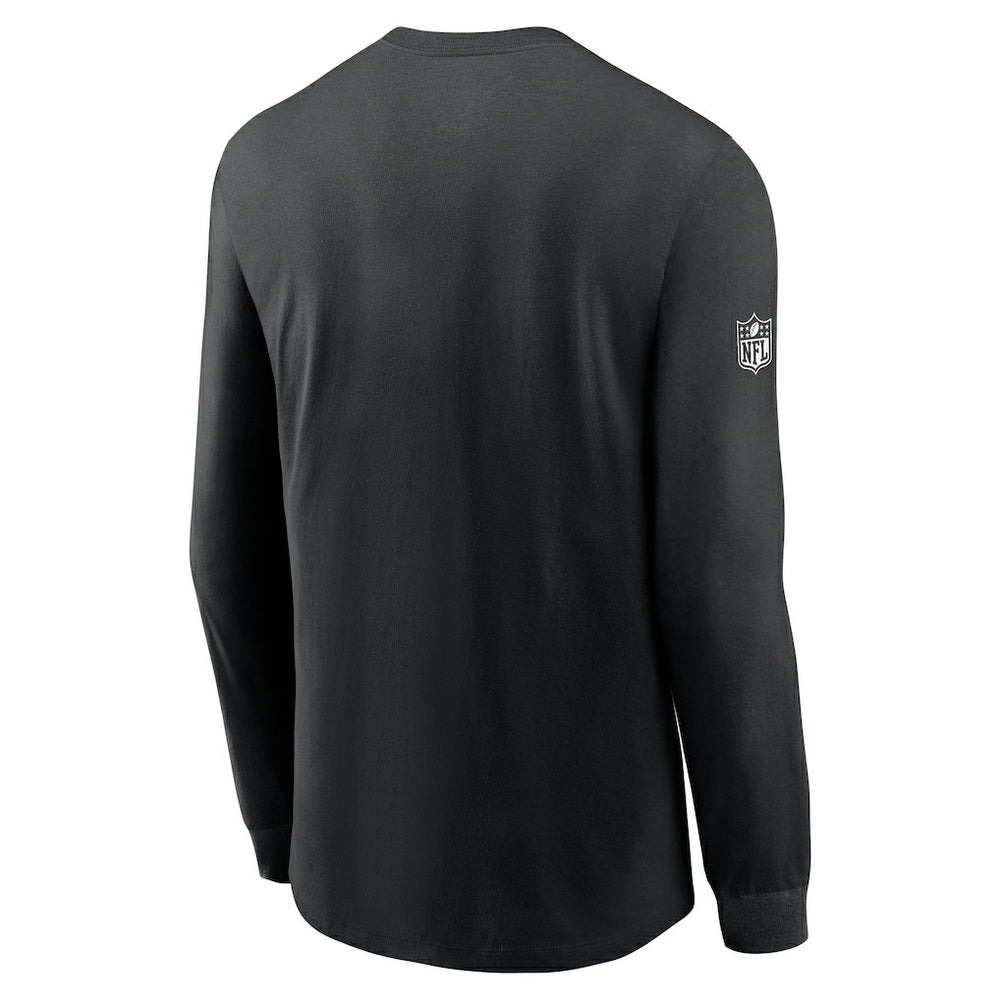 Philadelphia Eagles Sideline Dri-FIT Long Sleeve T-Shirt Black