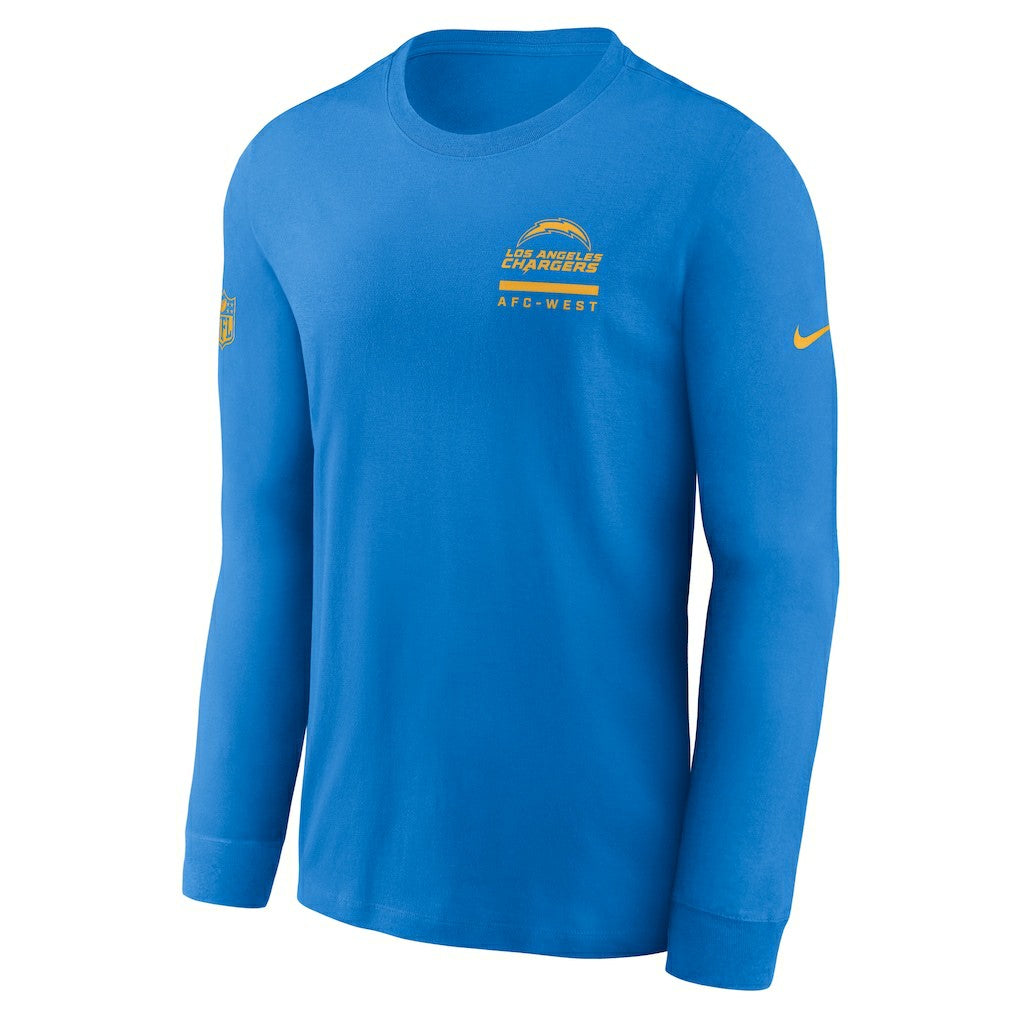 Los Angeles Chargers Sideline Dri-FIT Long Sleeve T-Shirt Powder Blue